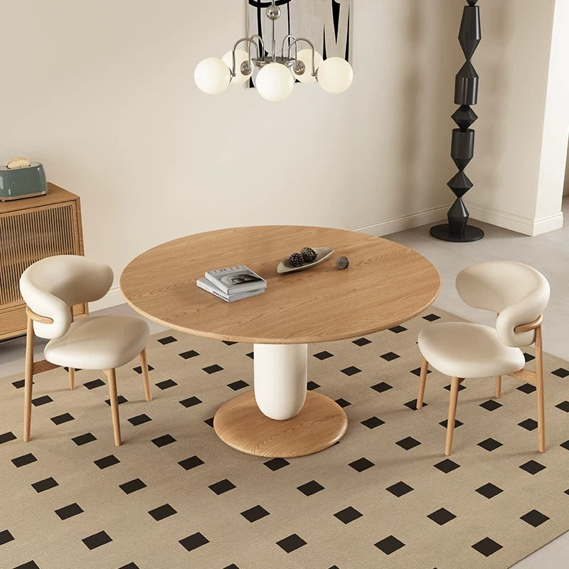 Cream Dining Set With 4 Chairs